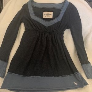 Abercrombie Croquet babydoll y2k blouse top